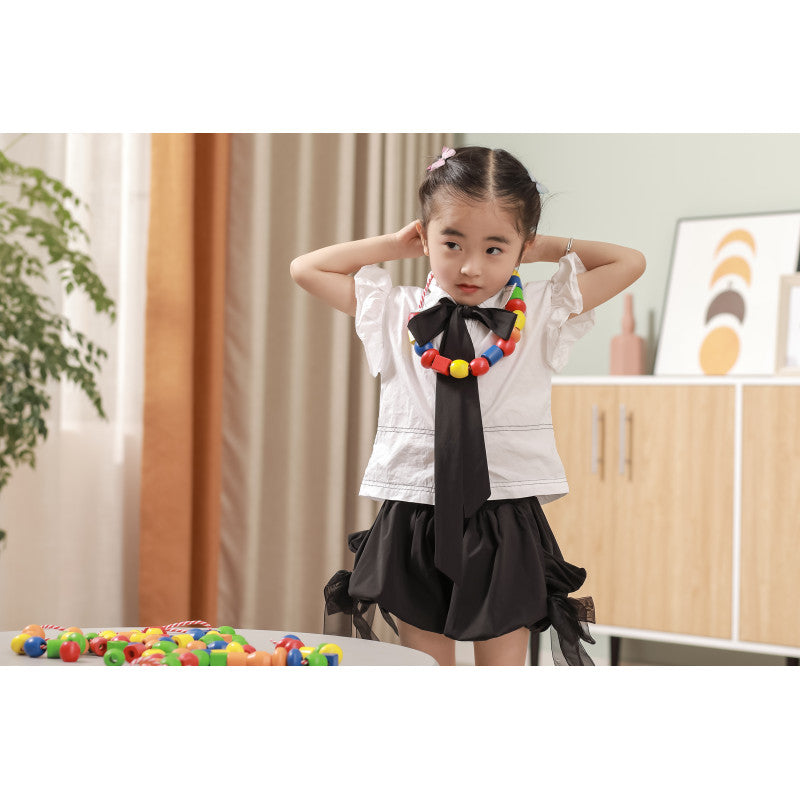 Set 90 de margele din lemn de insirat, Viga